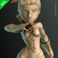 Jade_01.png STL file Jade - Mortal Kombat 3・3D printable model to download