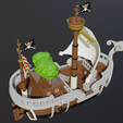 GoingMerry-final-4.png One Piece Fans - Bring the Going Merry Home in 3D - .stl File for Printing!