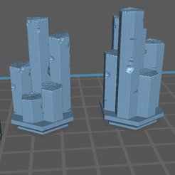 basalt-formations.png Free STL file Basalt Clusters on Hexagon Bases・3D printing idea to download