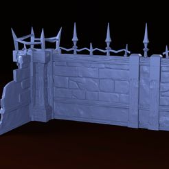 fc1.jpg 3D-Datei Verlassenes Königreich - Außenposten Mauern・3D-druckbares Design zum Herunterladen