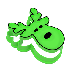 Reindeer-4-v1.png Christmas Reindeer 4 Cookie Cutter