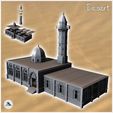 1-PREM.jpg Eastern Arab Mosque with domed minaret and annex (16) - Medieval Modern Oriental Desert Old Archaic East 28mm 15mm RPG