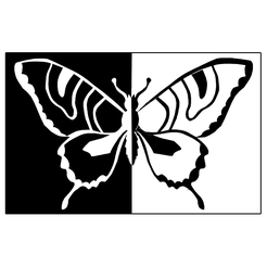 0.png Fichier STL gratuit Papillon Op Art・Plan pour imprimante 3D à télécharger, oasisk