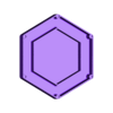 Haxagon_Dice_Tray_Base.stl Hexagonal cube tray - Transport box with magnetic closure