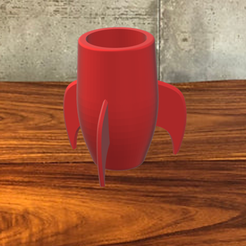 vaso-cohete.png Archivo STL gratis vaso cohete・Objeto para impresora 3D para descargar