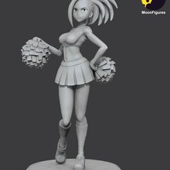 beautygray.jpg Файл STL Момо Яоёрозу - My Hero Academia・Модель 3D-принтера для скачивания