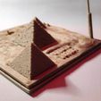 4.jpg GIZA - Pyramids Diorama - Incense stick holder