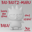 Badtz-Maru Instagram (Greyscale).png Bad Badzt-Maru バッドばつ丸