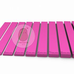 principal.jpg Файл STL Varillas - Reglas Niveladoras Repostería De 1 2 3 4 5 6 7 8 9 y 10 mm・Дизайн 3D принтера для загрузки