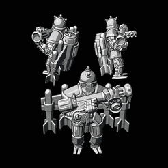 Delta-Demolisher.png Archivo STL Demoledor Delta (escala 32 mm, escalable)・Diseño para descargar y imprimir en 3D