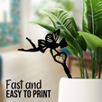 fee_jardin_v5_Front.png Flower pot key fairy silhouettes: easy to print