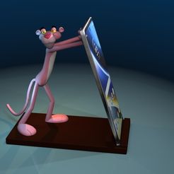pantera-2.jpg Pink Panther - Apoyacelular- Pink panther-supports cell phone