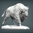 bison1.jpg Bison 3D print model
