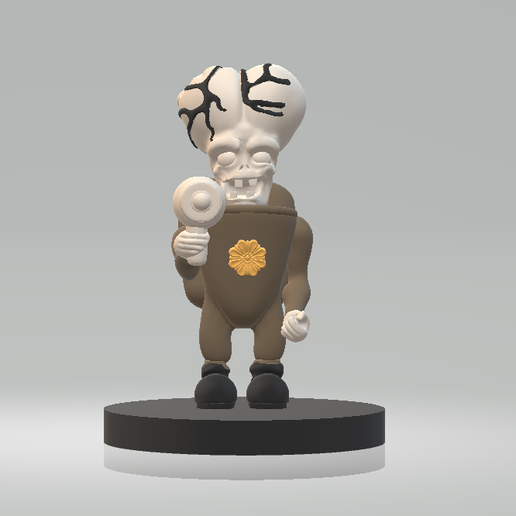 1.png Skeleton Plant Character 3D Printable Model