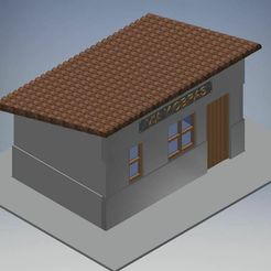 caseta.JPG Archivo STL gratuito Caseta Vias y Obras para maqueta Ferroviaria・Design para impresora 3D para descargar, bartologordito