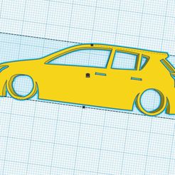 Web-capture_23-6-2023_153659_www.tinkercad.com.jpeg STL file Toyota Corolla Hatchback 5dr Keyring・3D printing idea to download