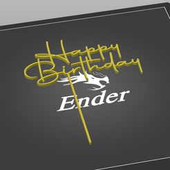 Captura-de-pantalla-2023-03-07-110334.png Archivo STL Topper Happy Birthday 2023・Objeto imprimible en 3D para descargar