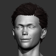 12.png 2 realistic head Men, detailed head model, hyper-realistic head, anatomical head , lips, mouth edges, lip contours, bjd doll
