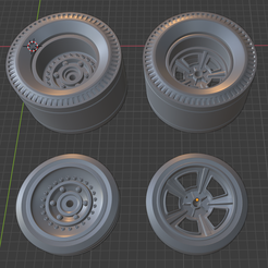 oldschool-drag-wheels01.png Free STL file Drag Slicks - Tires & Wheels - Hotwheels Matchbox 1:64 scale・3D printing template to download, alfthenerd