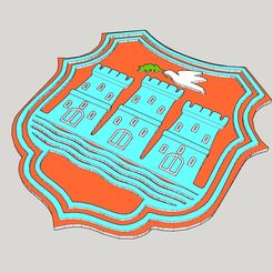 2022-02-24_08_26_57-GrbNoviSad.skp_-_SketchUp_Make_2017.jpg Fichier STL gratuit Novi Sad - Grb / Armoiries・Objet imprimable en 3D à télécharger