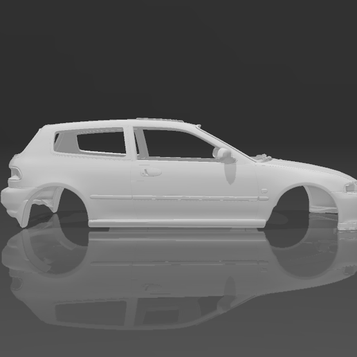 🐚 Civic EG6 SiR VTi 1994 Shell Body - Divided Parts for Easy Printing ...