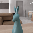 untitled4.png 3D Easter Bunny Decor as 3D Stl File & Easter Gift, Easter Day, 3D Printing, Bunny Ears, 3D Print File, Easter Digital, Easter Rabbit