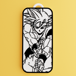 2-3.png Fichier STL Porte-clés Dragon Ball Anime Goku・Plan pour impression 3D à télécharger