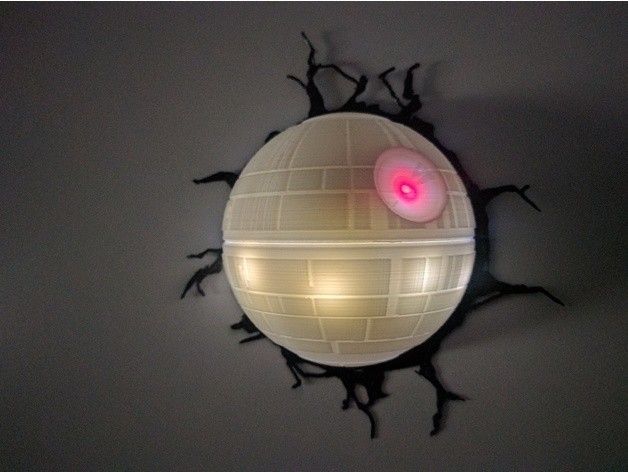 5e1571db9184211bf678ed0ae8f001b3_preview_featured.jpg Free STL file Deathstar lamp・Template to download and 3D print, mashirito