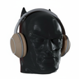 11.png Batman Headset Stand/Base