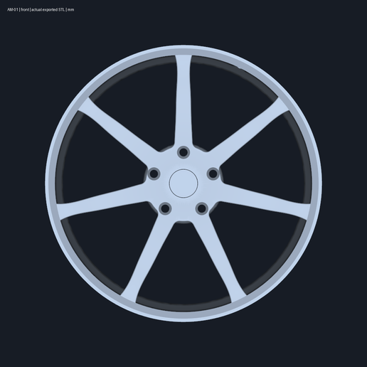 Aston Martin V8 Vantage seven-spoke — display wheel reconstruction