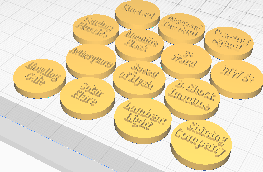 Alooms Tokens Archivo STL Lumaneth Realm Lords (LRL) Buff and Spell Tokens/Markers ...