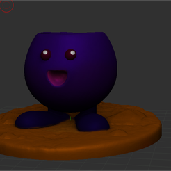 od1.png Archivo STL maceta para flores con base que funciona como chia pet・Diseño de impresión en 3D para descargar