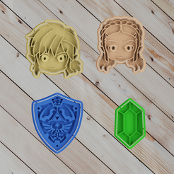 untitled.png Fichier STL link zelda and friends COOKIE CUTTER set of 4・Design à télécharger et à imprimer en 3D