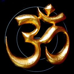 Le symbole AUM - Inde - Pendentif Yoga / Support de bureau