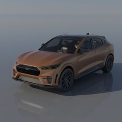 01.jpg Archivo 3D Ford Mustang Mach-E 2022・Diseño de impresión en 3D para descargar, Andrey_Bezrodny