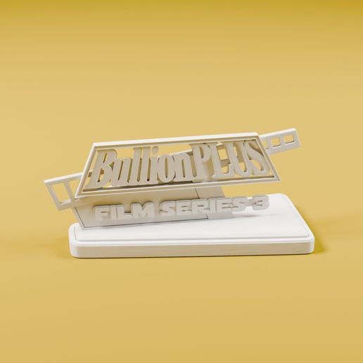 Bullion Plus Film Series 3 Award Trophy — STL File | Display | Gift