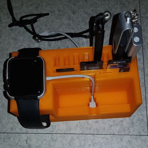 20180201_183909.jpg Download STL file iPhone and Apple Watch charging support • 3D printer model, n256
