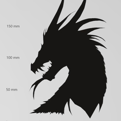 Screenshot-2023-10-01-204228.png STL file Wall tattoo dragon・Template to download and 3D print