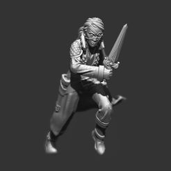 thief_0000_Group_3_copy.jpg Free STL file Fantasy female thief Rogue assassin ver 2.0・3D printing template to download