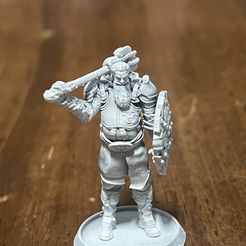 1A553C7D-39B1-4D4C-9465-C6178998626D.jpeg Datei STL Kleriker Kämpfer Krieger TableTop RPG D&D %e Streitkolben Ein Stück・Modell für 3D-Druck zum herunterladen