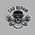 tinker.png Car Repair - Service Station - Calavera Mecanico Cuaro Pared