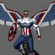 9.jpg CAPTAIN AMERICA FALCON SAM WINTER SOLDIER AVENGERS MCU CHARACTER 3D print model