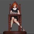 1.jpg QUEENS GAMBIT ANYA TAYLOR JOY CHESS GIRL CHARACTER STATUE 3D print model