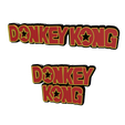 bitmap.png 3D MULTICOLOR LOGO/SIGN - Donkey Kong  (Two Variations)