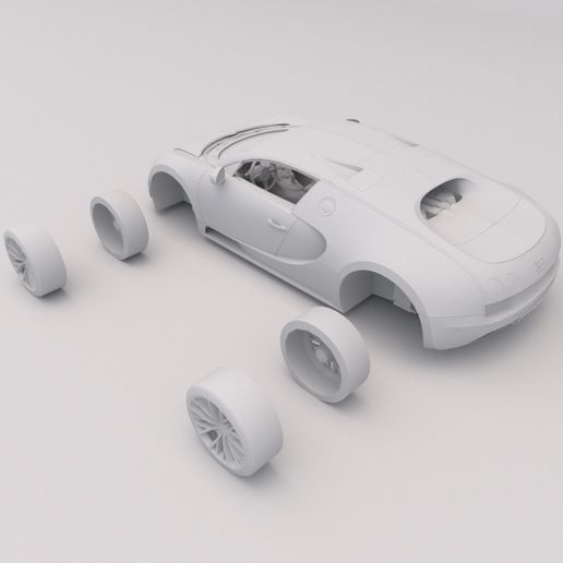 Bugatti Veyron 2.jpg Bugatti Veyron PRINTABLE Car 3D Digital STL File