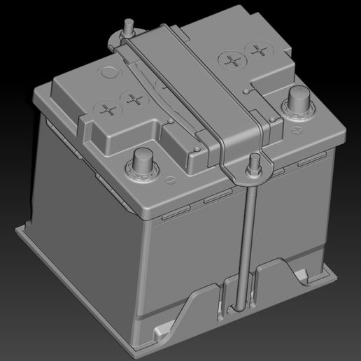 06.jpg Набор батареек - 7 единиц для 3D печати 1/24 и 1/18 масштаба)