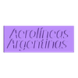 letras con base.stl Aerolineas Argentinas sculpture (easy to assemble)