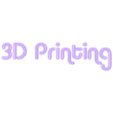 3D Printing Sign Text Original.stl 3D Printing Hanging Sign