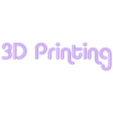3D Printing Sign Text Original.stl 3D Printing Hanging Sign