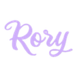 text.stl "Rory" Name Lightbox, Led lamp